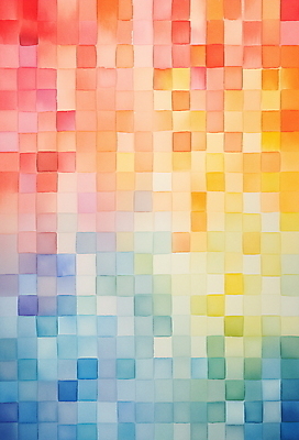 JPG 예술 백그라운드 패턴 일러스트 추상 수채화 미술 사람없음 질감 그라데이션 무지개색 미니멀 국내일러스트 AI일러스트 AI콘텐츠 무늬 문화예술 컬러풀 파일형식