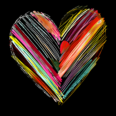 JPG 편집이미지 예술 붓터치 추상 사랑 사람없음 컬러풀 검은색 하트 팔레트 지저분함 디지털합성 편집소스 편집실사 모양 감정 컬러 무늬 감각 CG 파일형식