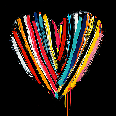 JPG 편집이미지 예술 붓터치 추상 사랑 사람없음 컬러풀 검은색 하트 팔레트 지저분함 디지털합성 편집소스 편집실사 모양 감정 컬러 무늬 감각 CG 파일형식