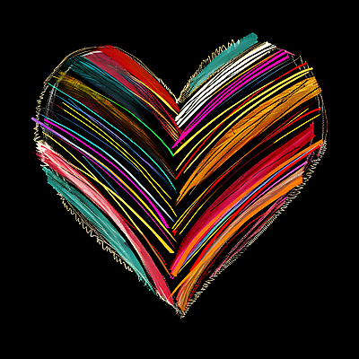 JPG 편집이미지 예술 붓터치 추상 사랑 사람없음 컬러풀 검은색 하트 팔레트 지저분함 디지털합성 편집소스 편집실사 모양 감정 컬러 무늬 감각 CG 파일형식