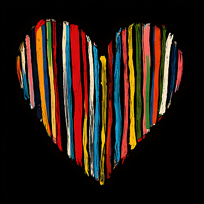JPG 편집이미지 예술 붓터치 추상 사랑 사람없음 컬러풀 검은색 하트 팔레트 지저분함 디지털합성 편집소스 편집실사 모양 감정 컬러 무늬 감각 CG 파일형식