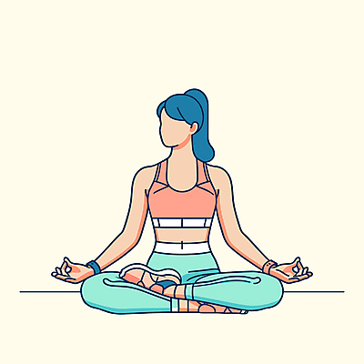 전신 여자 일러스트 건강 한명 앉기 성인 운동복 평화 스트레칭 집중 명상 레깅스 성인여자한명만 국내일러스트 AI파일 1 옷 컨셉 모션 하의 사람 운동 여자한명만 성인여자만 파일형식 벡터