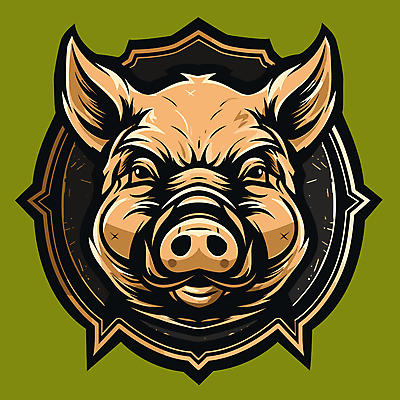 한마리 얼굴 일러스트 사람없음 돼지 황금 심볼 국내일러스트 AI파일 1 포유류 신체부위 파일형식 벡터