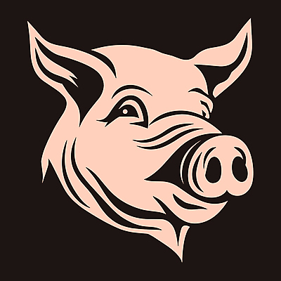 한마리 얼굴 일러스트 사람없음 돼지 심볼 국내일러스트 AI파일 1 포유류 신체부위 파일형식 벡터