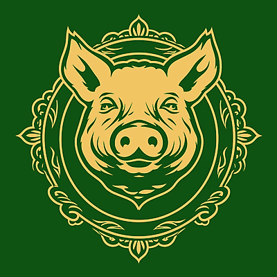 한마리 얼굴 일러스트 사람없음 돼지 심볼 국내일러스트 AI파일 1 포유류 신체부위 파일형식 벡터