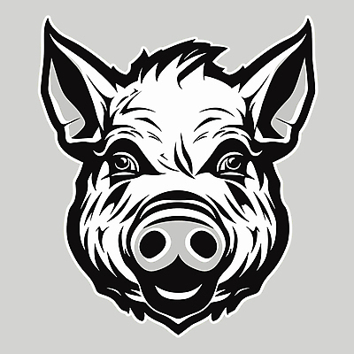 한마리 얼굴 일러스트 사람없음 돼지 심볼 국내일러스트 AI파일 1 포유류 신체부위 파일형식 벡터