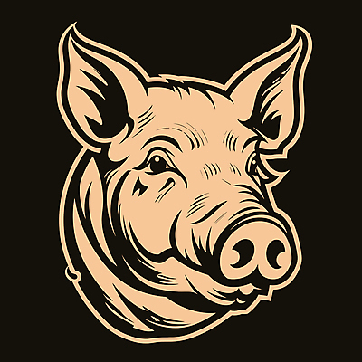 한마리 얼굴 일러스트 사람없음 돼지 심볼 국내일러스트 AI파일 1 포유류 신체부위 파일형식 벡터