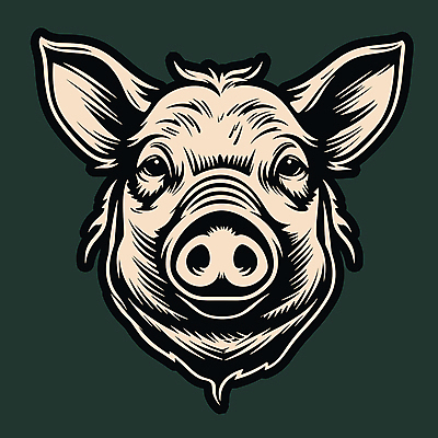 한마리 얼굴 일러스트 사람없음 돼지 심볼 국내일러스트 AI파일 1 포유류 신체부위 파일형식 벡터