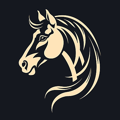 한마리 얼굴 일러스트 사람없음 말_동물 심볼 국내일러스트 AI파일 1 포유류 신체부위 파일형식 벡터