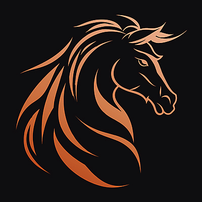 한마리 얼굴 일러스트 사람없음 말_동물 심볼 국내일러스트 AI파일 1 포유류 신체부위 파일형식 벡터