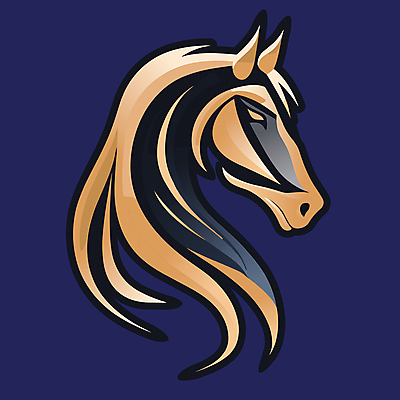 한마리 얼굴 일러스트 사람없음 말_동물 심볼 국내일러스트 AI파일 1 포유류 신체부위 파일형식 벡터