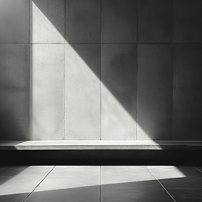 JPG 편집이미지 건축 벽 백그라운드 벤치 바닥 실내 그림자 사람없음 인테리어 햇빛 공간 회색 디지털합성 질감 콘크리트 편집소스 비어있는 편집실사 AI포토 AI콘텐츠 디자인 컬러 의자 내부 태양 CG 파일형식