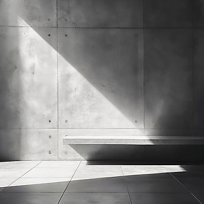 JPG 편집이미지 건축 벽 백그라운드 벤치 바닥 실내 그림자 사람없음 인테리어 햇빛 공간 회색 디지털합성 질감 콘크리트 편집소스 비어있는 편집실사 AI포토 AI콘텐츠 디자인 컬러 의자 내부 태양 CG 파일형식