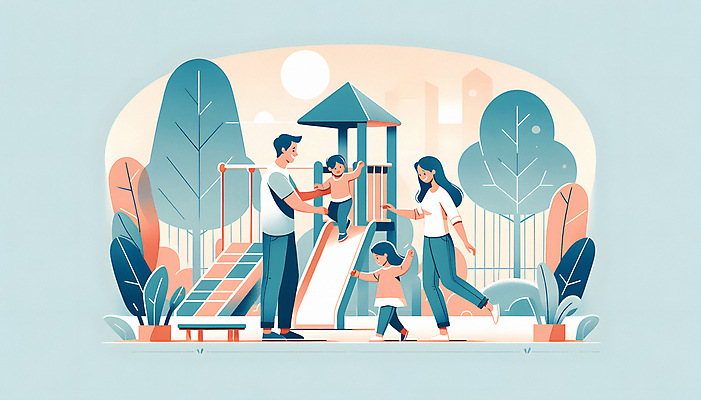 JPG 전신 나무 여자 남자 어린이 일러스트 가족 신혼부부 함께함 소녀 소년 여러명 성인 놀이터 청약 국내일러스트 AI일러스트 AI콘텐츠 식물 부부 다수 컨셉 관계 놀이 사람 경제 신혼 파일형식