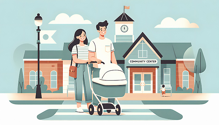 JPG 전신 여자 남자 가로등 일러스트 신혼부부 주택 성인 건물 세명 걷기 아기 횡단보도 유모차 청약 국내일러스트 AI일러스트 AI콘텐츠 건축물 부부 공공시설 모션 사람 경제 아기용품 보행로 신혼 파일형식