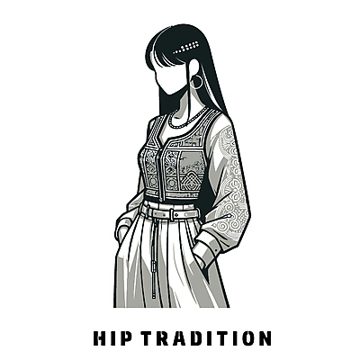 여자 패션 일러스트 목걸이 한명 유행 귀걸이 전통의상 퓨전 주머니손 머리장식 여자한명만 힙스터 국내일러스트 AI파일 1 전통 장신구 모션 사람 장식 여자만 파일형식 벡터