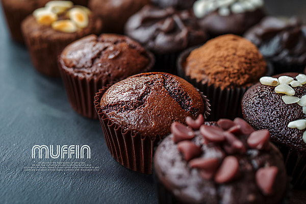 PSD 편집이미지 음식 디저트 사람없음 달콤 머핀 초콜릿머핀 이미지편집 빵 맛 파일형식