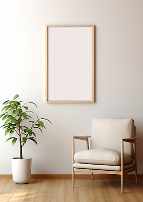 JPG 편집 편집이미지 화분 화초 액자 쿠션 의자 프레임 사람없음 인테리어 공간 흰색 분위기 모던 합성 심플 편집실사 AI포토 AI콘텐츠 식물 디자인 컬러 가구 컨셉 CG 파일형식