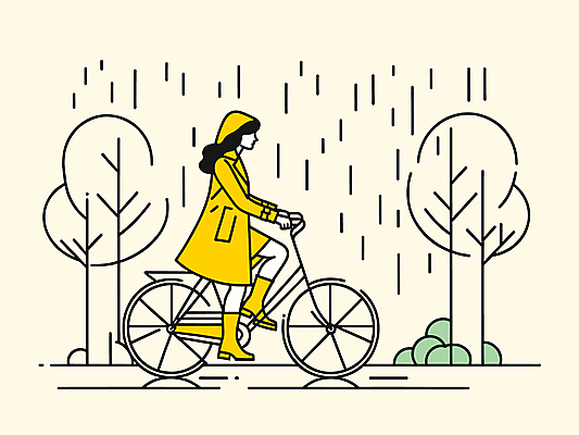 전신 나무 공원 여자 일러스트 장화 한명 성인 노란색 자전거 비 라인아트 외출 우비 성인여자한명만 국내일러스트 AI파일 자연요소 식물 1 옷 공공시설 선 컬러 신발 날씨 사람 바이크 여자한명만 성인여자만 파일형식 벡터