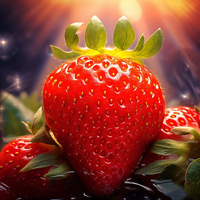 JPG 편집이미지 과일 딸기 사람없음 빨간색 농작물 농장 달콤 편집실사 AI포토 AI콘텐츠 컬러 농업 맛 CG 파일형식