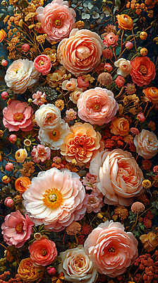 JPG 편집이미지 꽃 분홍색 취미 사람없음 컬러풀 분위기 꽃꽂이 편집실사 AI포토 AI콘텐츠 식물 컬러 컨셉 CG 원예 파일형식