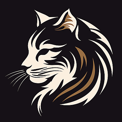 한마리 일러스트 사람없음 검은색 고양이 심볼 라인아트 국내일러스트 AI파일 1 선 컬러 포유류 반려동물 파일형식 벡터