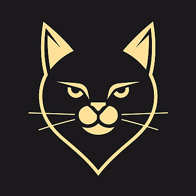 한마리 일러스트 사람없음 검은색 고양이 심볼 라인아트 국내일러스트 AI파일 1 선 컬러 포유류 반려동물 파일형식 벡터