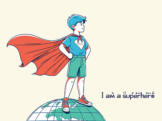 전신 남자 지구 어린이 허리손 일러스트 한명 서기 소년 자연보호 환경 그린캠페인 자신감 보호 망토 영웅 소년한명만 국내일러스트 AI파일 1 감정 캠페인 포즈 컨셉 모션 자연 사람 남자한명만 소년만 파일형식 벡터