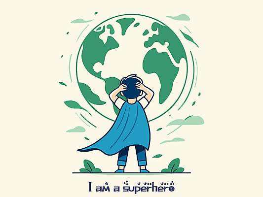 전신 남자 지구 어린이 일러스트 나뭇잎 한명 서기 소년 자연보호 환경 그린캠페인 보호 망토 고민 영웅 소년한명만 국내일러스트 AI파일 1 감정 캠페인 컨셉 잎 모션 자연 사람 남자한명만 소년만 파일형식 벡터