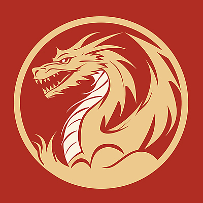 한마리 일러스트 사람없음 용 심볼 드래곤 국내일러스트 AI파일 1 파일형식 벡터