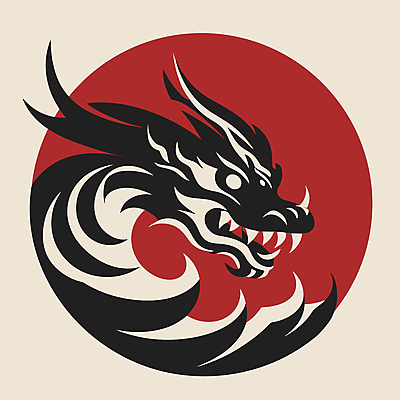 한마리 일러스트 사람없음 용 심볼 드래곤 국내일러스트 AI파일 1 파일형식 벡터