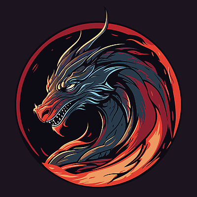 한마리 일러스트 사람없음 용 심볼 드래곤 국내일러스트 AI파일 1 파일형식 벡터