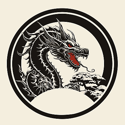 한마리 일러스트 사람없음 용 심볼 드래곤 국내일러스트 AI파일 1 파일형식 벡터