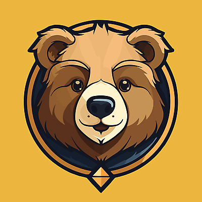 얼굴 일러스트 곰 사람없음 갈색 노란색 심볼 국내일러스트 AI파일 동물 컬러 포유류 신체부위 파일형식 벡터