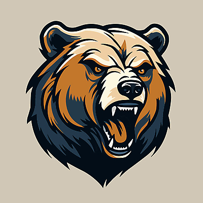 얼굴 일러스트 곰 사람없음 갈색 심볼 포효 국내일러스트 AI파일 동물 컬러 포유류 신체부위 외침 파일형식 벡터