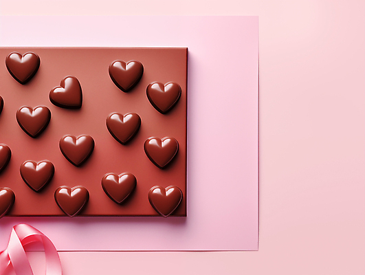 JPG 편집이미지 리본 분홍색 발렌타인데이 사랑 사람없음 3D 귀여움 초콜릿 하트 달콤 입체 디지털합성 연애 색종이 카피스페이스 편집3D AI포토 AI콘텐츠 모양 감정 종이 컬러 컨셉 데이이벤트 디저트 공백 맛 파일형식