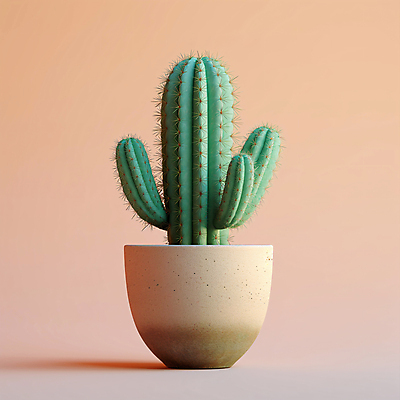 JPG 편집이미지 화분 분홍색 선인장 사람없음 가시 디지털합성 편집소스 미니멀 편집실사 AI포토 AI콘텐츠 식물 컬러 CG 파일형식