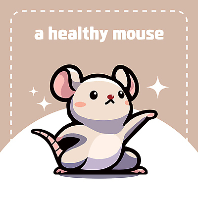 동물캐릭터 일러스트 사람없음 귀여움 쥐 보디빌딩 쥐캐릭터 일러캐릭터 AI파일 동물 캐릭터 컨셉 헬스 설치류 파일형식 벡터
