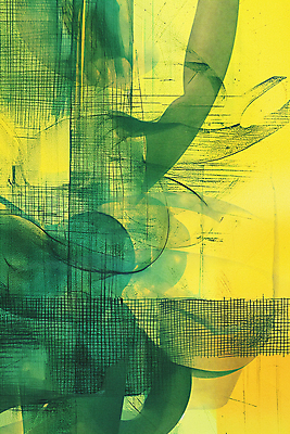 JPG 디자인 백그라운드 일러스트 추상 미술 사람없음 초록색 노란색 디지털합성 그림 질감 국내일러스트 AI일러스트 AI콘텐츠 컬러 무늬 문화예술 파일형식