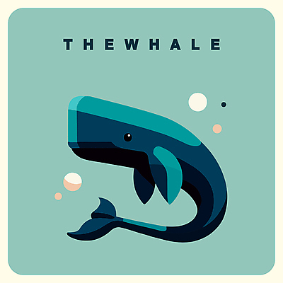일러스트 사람없음 고래 심플 민트색 미니멀 국내일러스트 AI파일 컬러 포유류 수중동물 파일형식 벡터