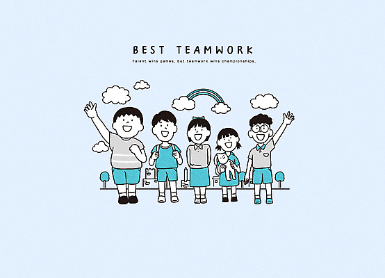 전신 PSD 나무 구름 학생 여자 남자 초등학생 어린이 무지개 일러스트 협력 소녀 소년 여러명 건물 파란색 친구 손들기 파이팅 그룹 어린이날 즐거움 토끼인형 어린이만 국내일러스트 자연요소 식물 건축물 기념일 감정 인형 컬러 다수 관계 모션 사람 토끼 파일형식