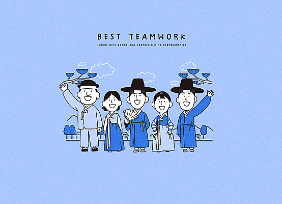 전신 PSD 나무 구름 여자 남자 일러스트 협력 산 여러명 파란색 설날 추석 파이팅 부채 그룹 한복 조선시대 양반 선비 국내일러스트 갓모자 자연요소 식물 모자_잡화 한국전통 명절 컬러 다수 모션 전통소품 사람 역사 전통의상 신분 파일형식