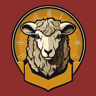 한마리 일러스트 사람없음 머리 양 심볼 국내일러스트 AI파일 1 포유류 신체부위 파일형식 벡터