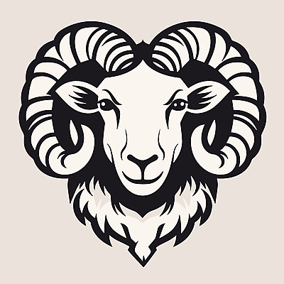 한마리 일러스트 사람없음 머리 양 심볼 국내일러스트 AI파일 1 포유류 신체부위 파일형식 벡터