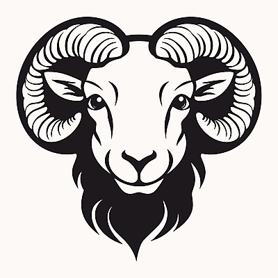 한마리 일러스트 사람없음 머리 양 심볼 국내일러스트 AI파일 1 포유류 신체부위 파일형식 벡터