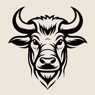 한마리 일러스트 사람없음 머리 소 심볼 국내일러스트 AI파일 1 포유류 신체부위 파일형식 벡터