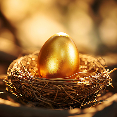 JPG 편집이미지 사람없음 한개 금색 행운 황금 둥지 디지털합성 부활절계란 황금알 보물 편집소스 편집실사 AI포토 AI콘텐츠 1 컬러 컨셉 부활절 계란 알 CG 파일형식