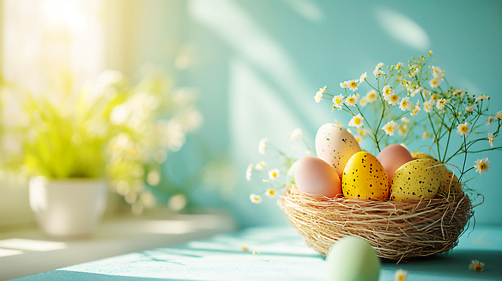 JPG 편집이미지 꽃 기독교 창문 사람없음 햇빛 바구니 봄 디지털합성 담기 부활절계란 파스텔톤 편집소스 편집실사 AI포토 AI콘텐츠 식물 계절 종교 컬러 모션 부활절 태양 계란 CG 파일형식