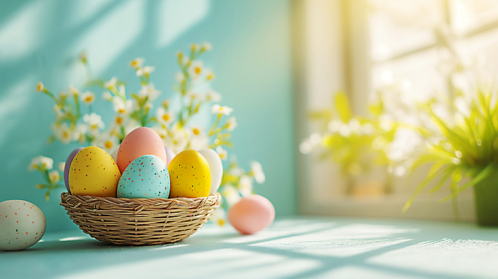 JPG 편집이미지 꽃 기독교 창문 사람없음 햇빛 바구니 봄 디지털합성 담기 부활절계란 파스텔톤 편집소스 편집실사 AI포토 AI콘텐츠 식물 계절 종교 컬러 모션 부활절 태양 계란 CG 파일형식