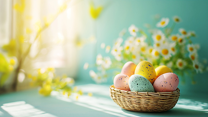 JPG 편집이미지 꽃 기독교 창문 사람없음 햇빛 바구니 봄 디지털합성 담기 부활절계란 파스텔톤 편집소스 편집실사 AI포토 AI콘텐츠 식물 계절 종교 컬러 모션 부활절 태양 계란 CG 파일형식